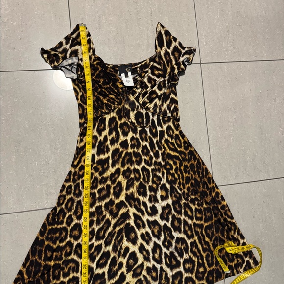 Just Cavalli Animal Print Dress in Black and Gold - Picture 8 of 11